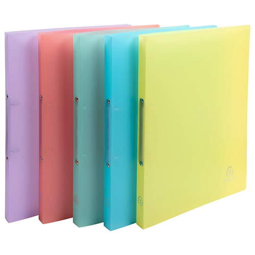 Classeur 2 anneaux 15mm Polypropylène Pastel par 5 | Exaclair Classeur 2 anneaux 15mm Polypropylène Pastel par 5 | Exaclair
